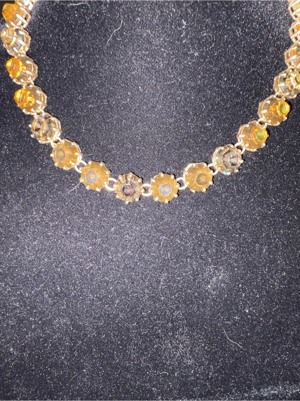Madewell Gold-Tone Yellow/Citrine/Amber Crystal Necklace - Women Jewelry - Picture 2 of 5
